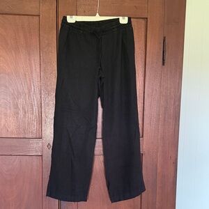 Old Navy Black Linen pants wide leg size XS